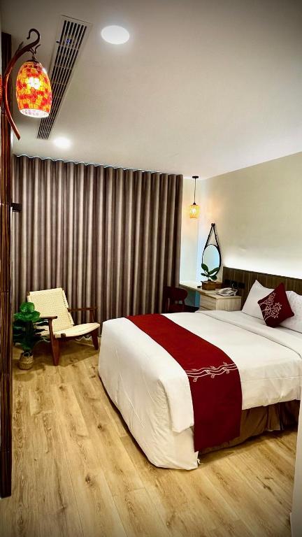 Postel nebo postele na pokoji v ubytování 海的墾丁旅店 Ocean KT Inn