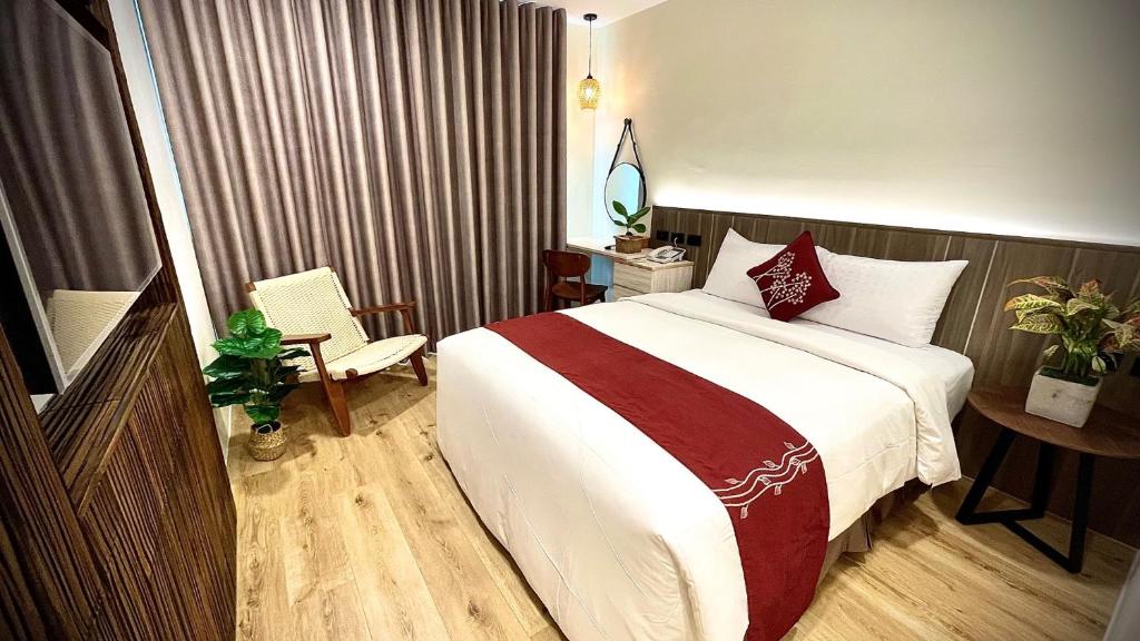 Postel nebo postele na pokoji v ubytování 海的墾丁旅店 Ocean KT Inn