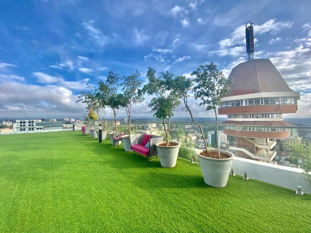 Zahrada ubytování DREAMFIELD NEST at SKYNEST APARTMENTS