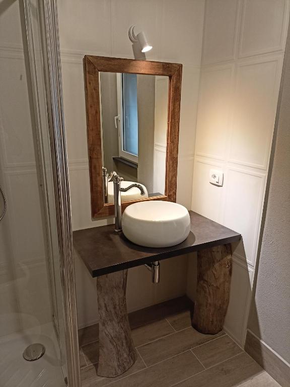 Koupelna v ubytování Gian Paul Hotel