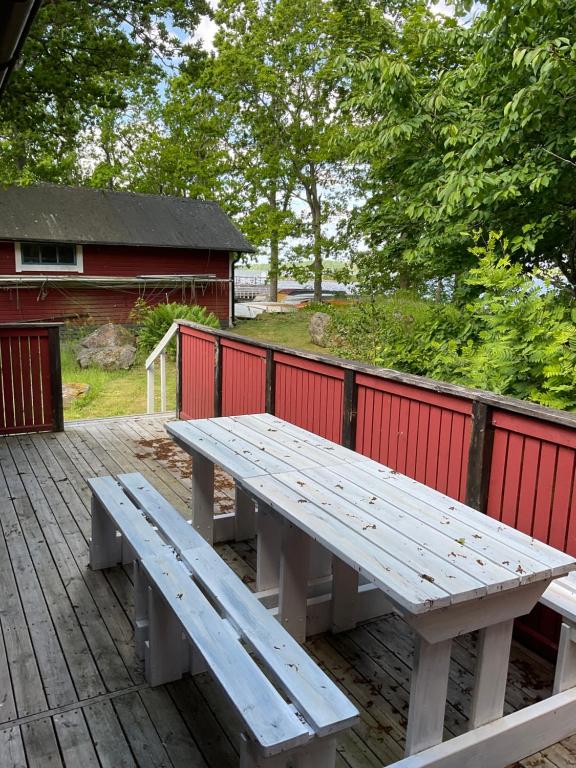 Balkón nebo terasa v ubytování Aspan Kurs & Lägergård