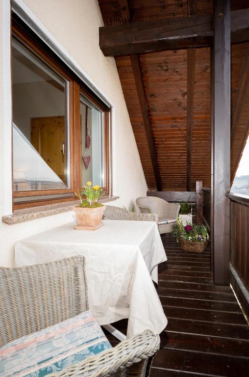 Balkón nebo terasa v ubytování Gästehaus Heintz