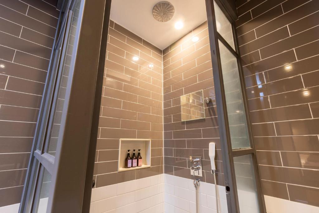 Koupelna v ubytování Sorgente Business Hotel