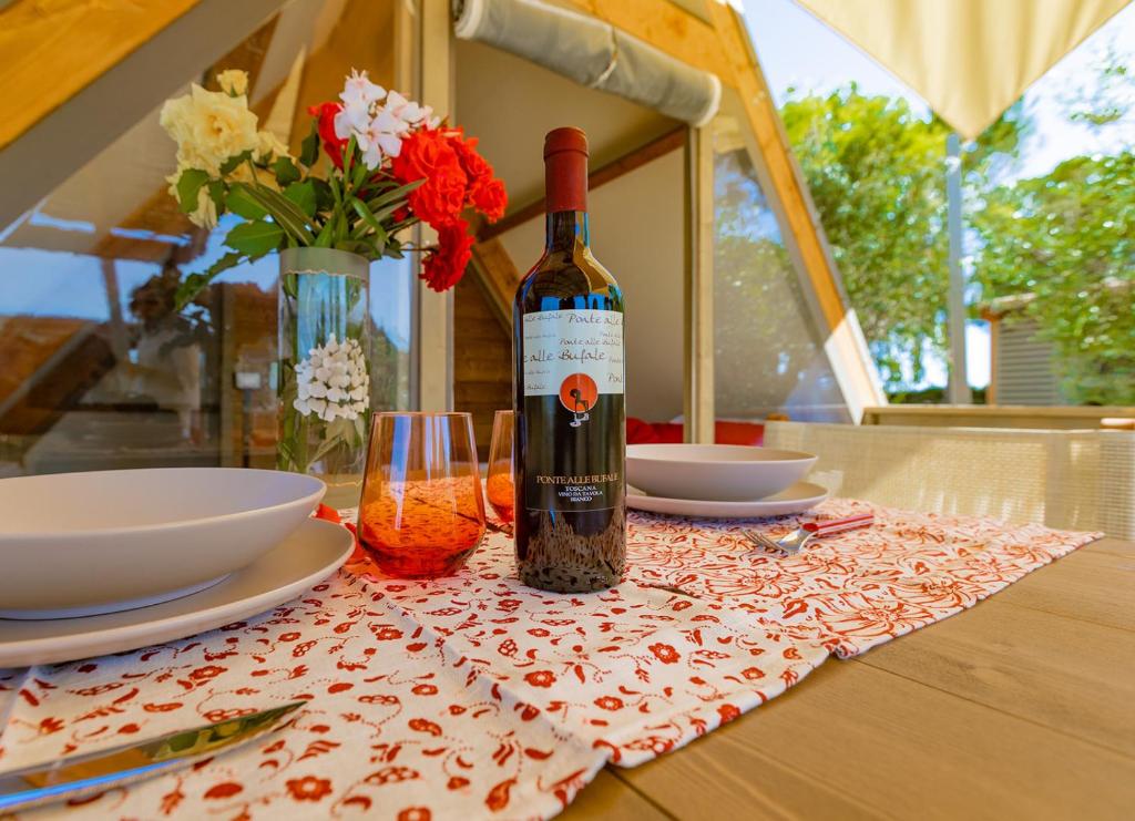 Nápoje v ubytování Glamping Gli Etruschi