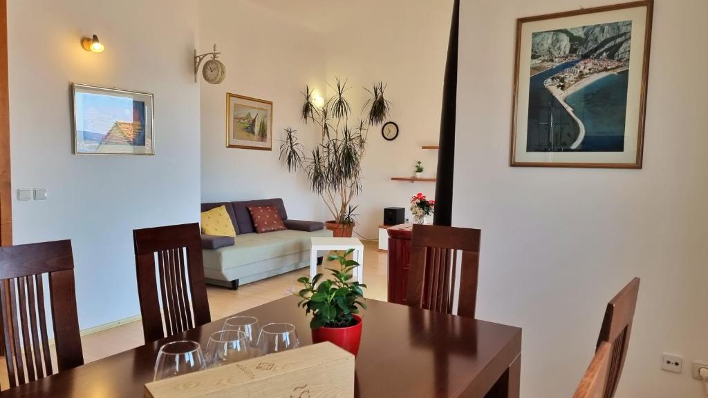 Posezení v ubytování Apartments Gajo