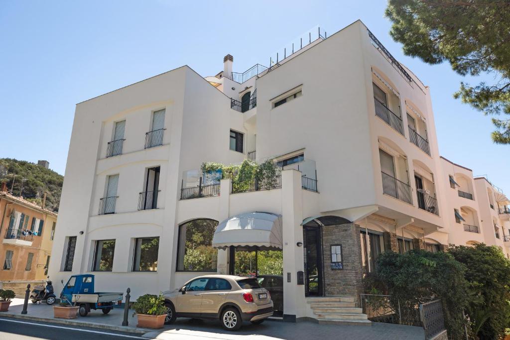 Budynek, w którym mieści się apartament