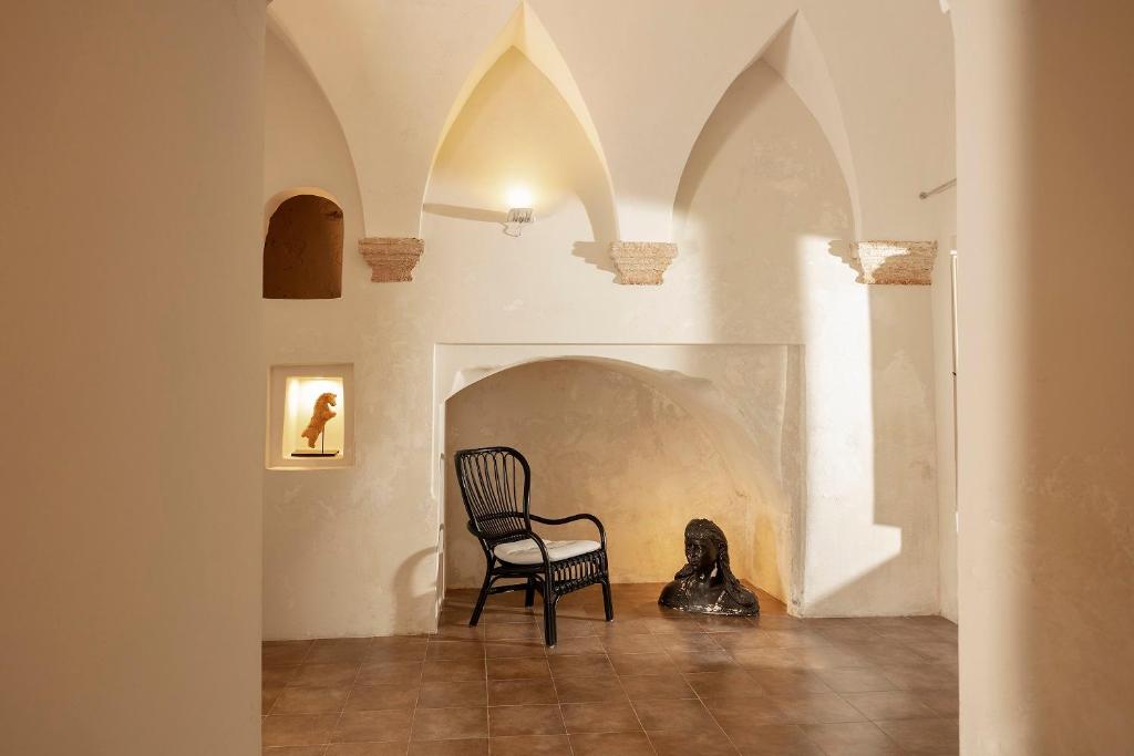 A seating area at Don Alfonso Dimora D'epoca