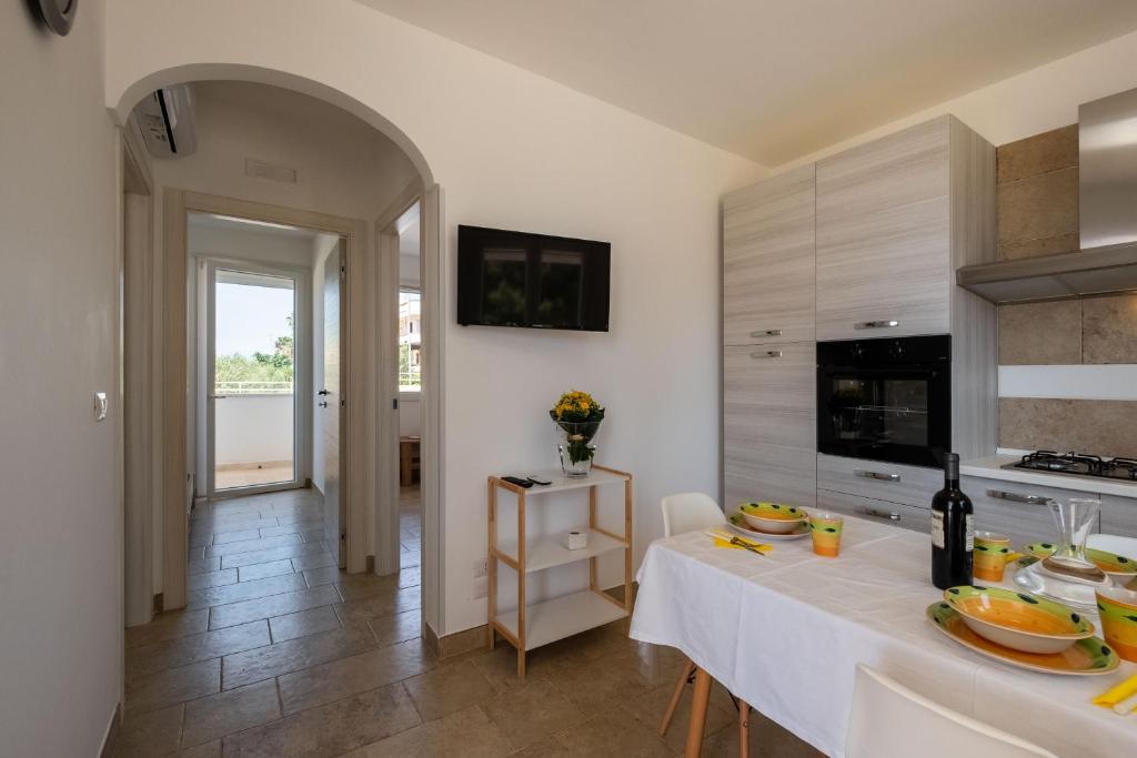 Kuchyň nebo kuchyňský kout v ubytování Villa Bianca