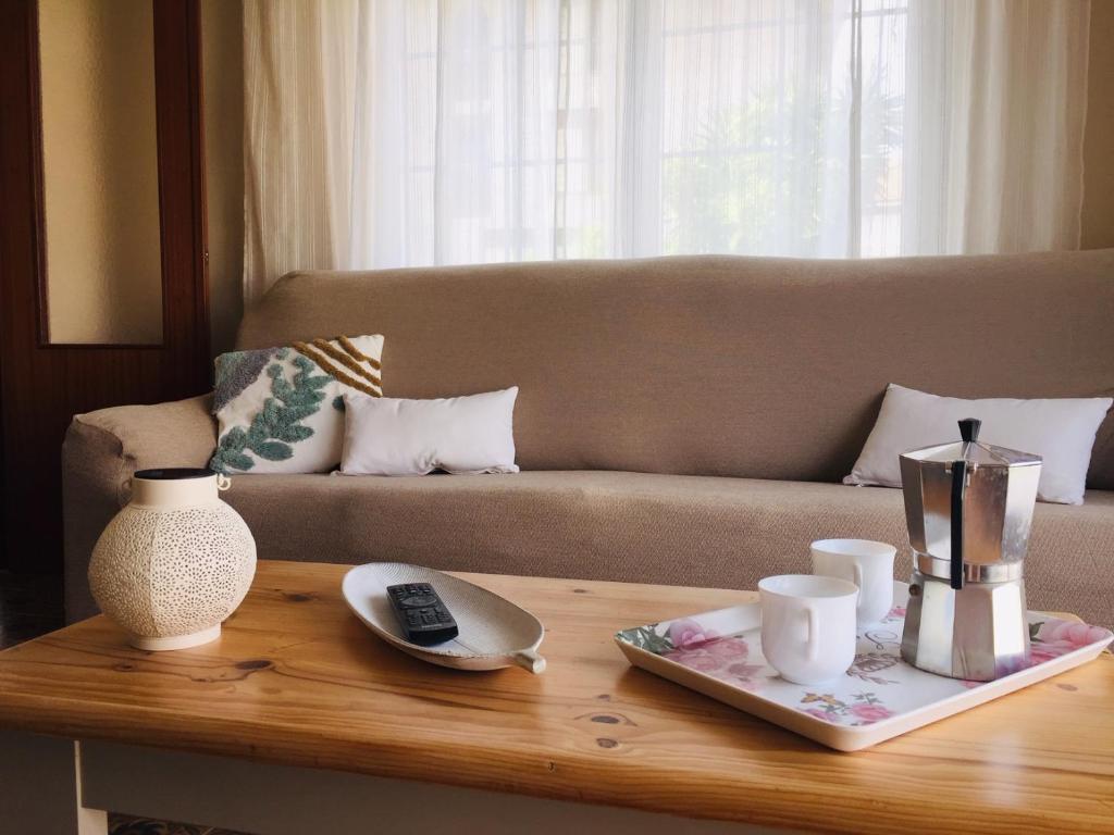 Posezení v ubytování Vivienda Verano