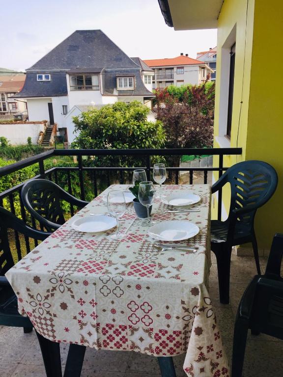 Balkón nebo terasa v ubytování Vivienda Verano