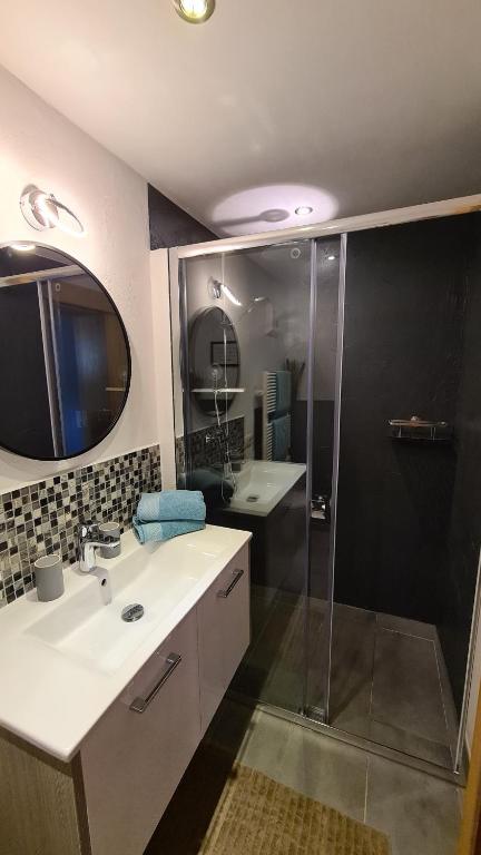 Koupelna v ubytování Appartement Reindl