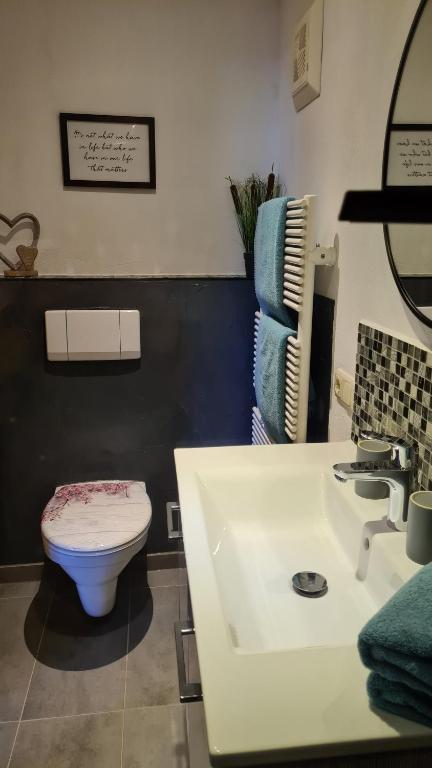 Koupelna v ubytování Appartement Reindl
