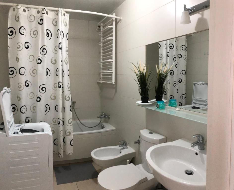 Kúpeľňa v ubytovaní Apartment Świętojerska