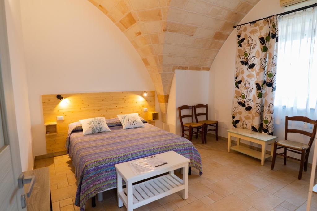 Postel nebo postele na pokoji v ubytování Relais La Giara