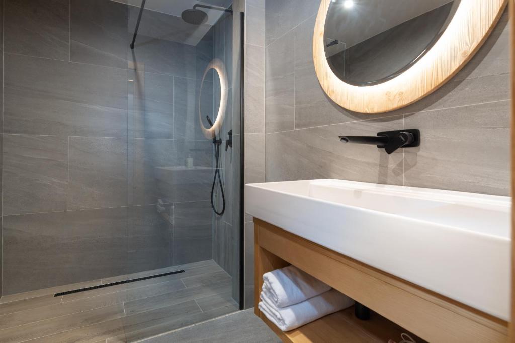 Koupelna v ubytování NIPUR sk-Apartmán Hotel Ovruč, Štrbské Pleso