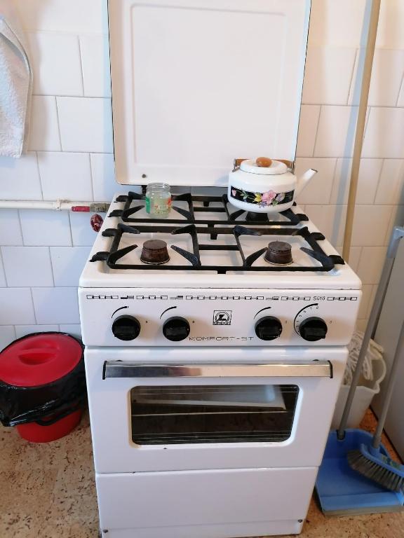 Kuchyň nebo kuchyňský kout v ubytování Ildikó Vendégház Hévíz