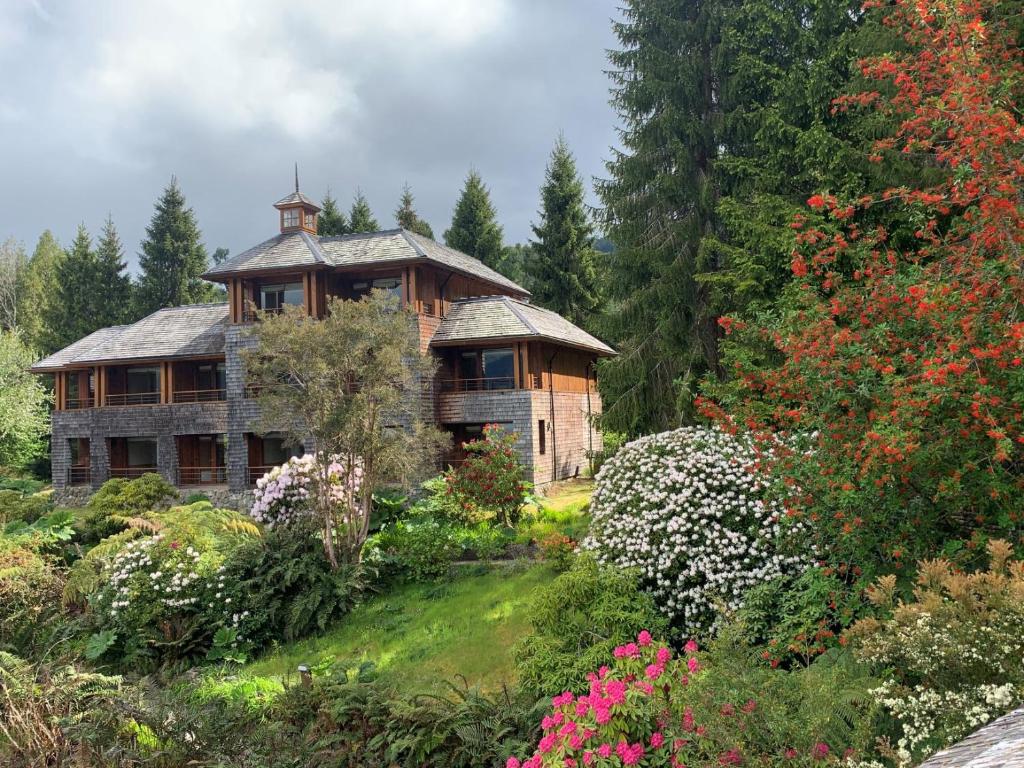 Zahrada ubytování Puyuhuapi Lodge & Spa