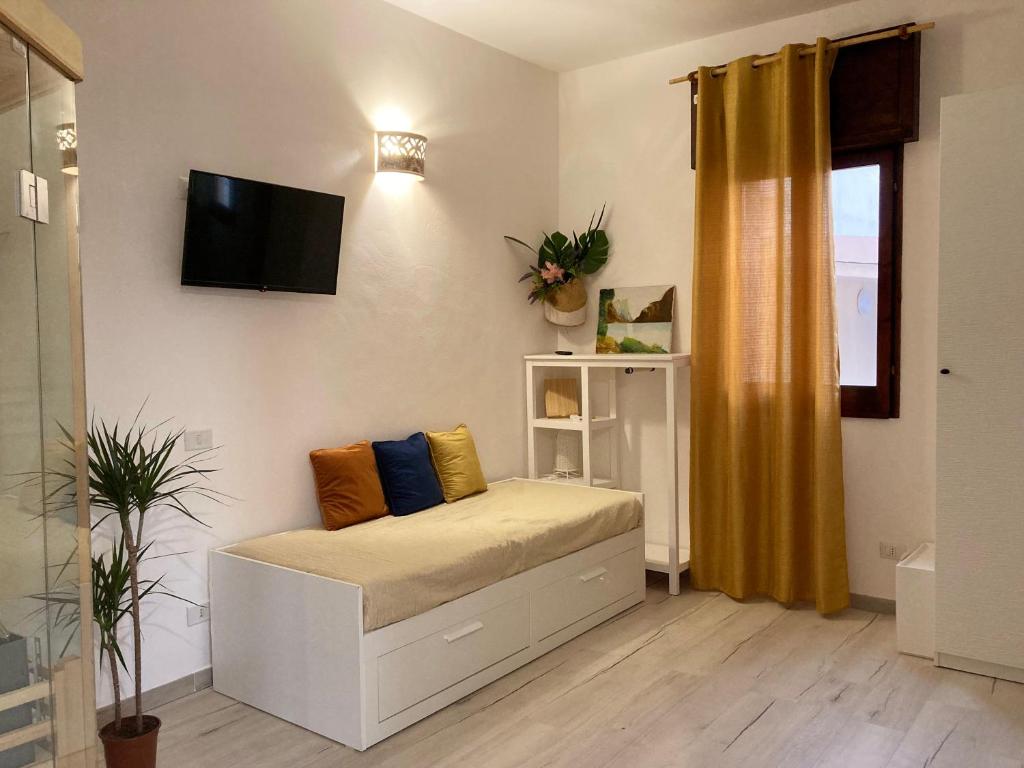 TV a/nebo společenská místnost v ubytování Noemi Holiday House