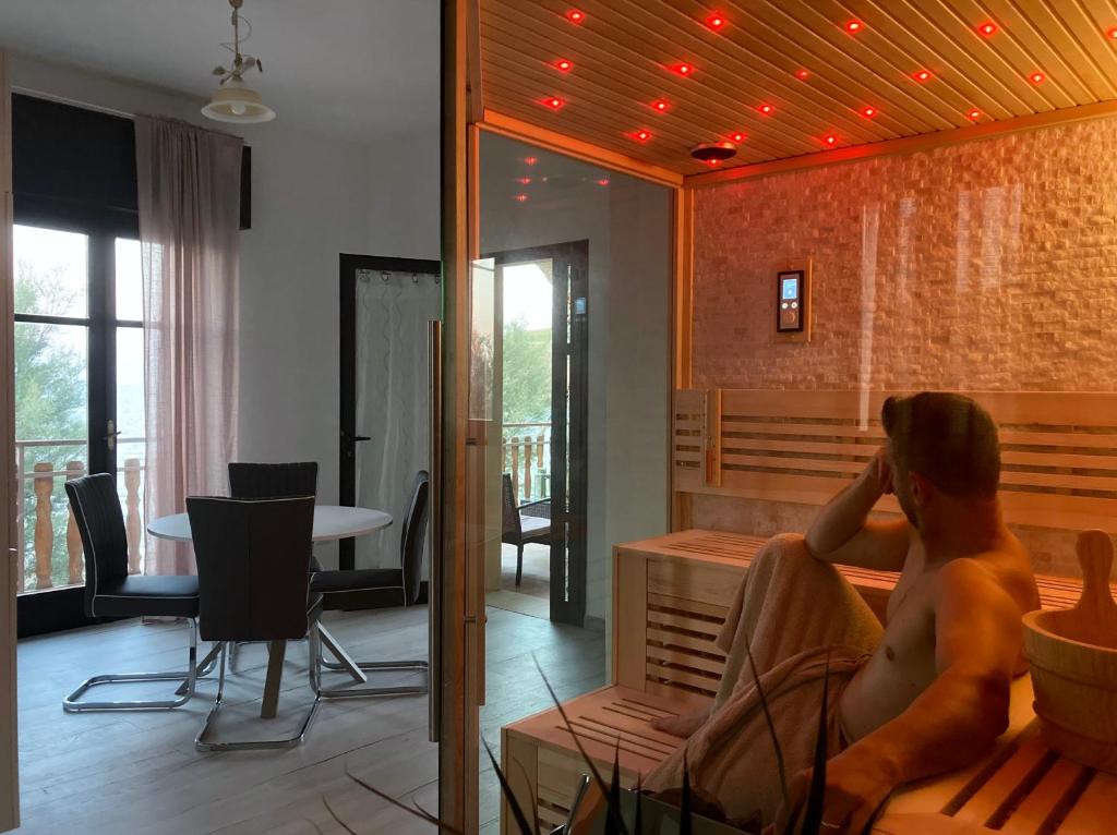 Posezení v ubytování Noemi Holiday House