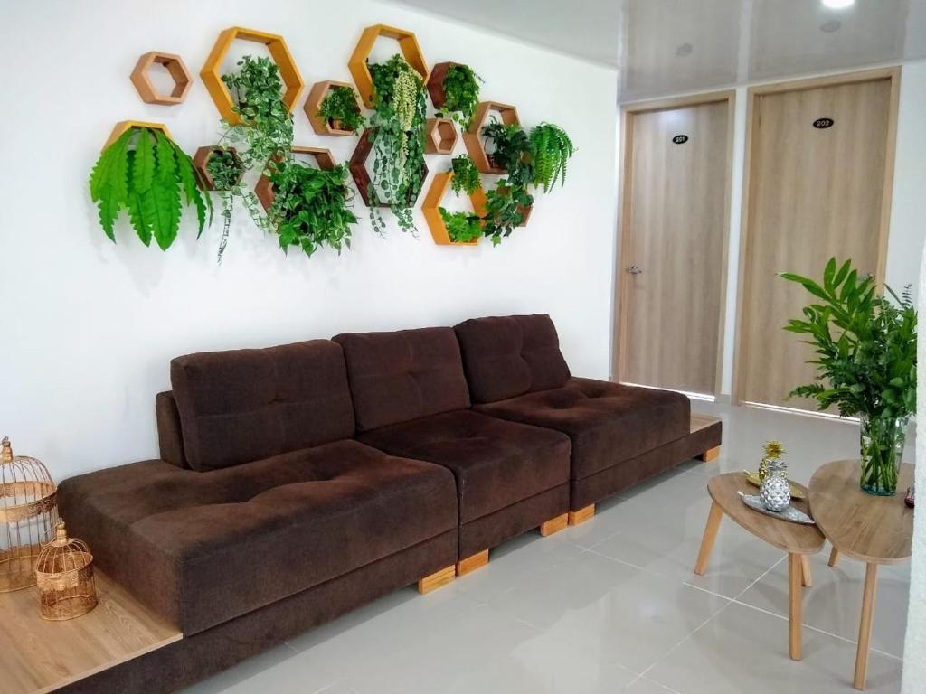 Posezení v ubytování Hotel Federman Park Bogota