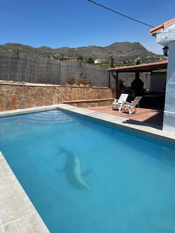 Bazén v ubytování Casa Rural Los Caballos Finca Canca Alora Caminito del Rey nebo v jeho okolí