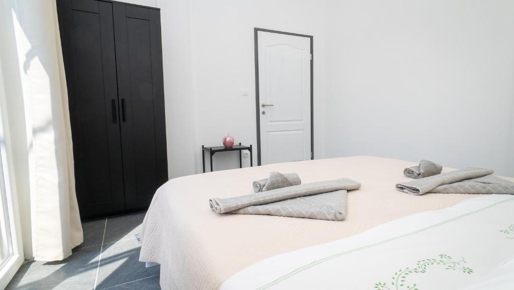 Postel nebo postele na pokoji v ubytování Apartman A2 s vlastitim bazenom