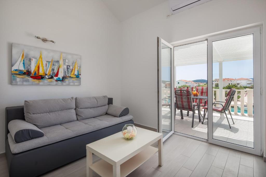 Balkón alebo terasa v ubytovaní Vila Blanka Apartments