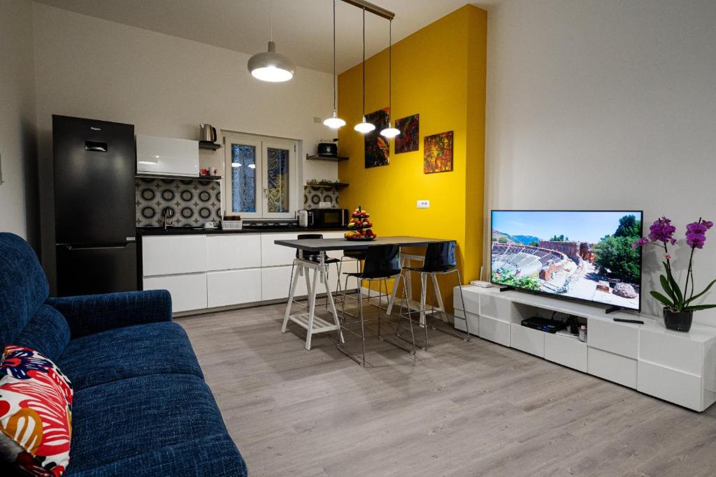Kuchyň nebo kuchyňský kout v ubytování Domus Enea
