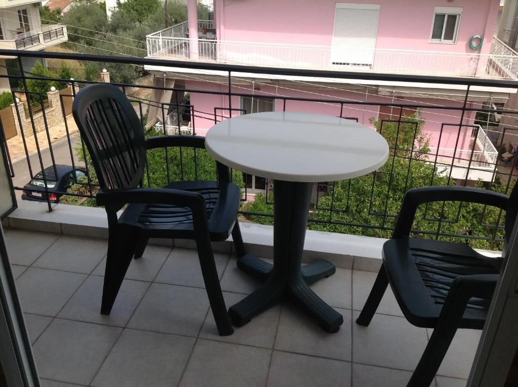 Balkón nebo terasa v ubytování Morfeas Hotel