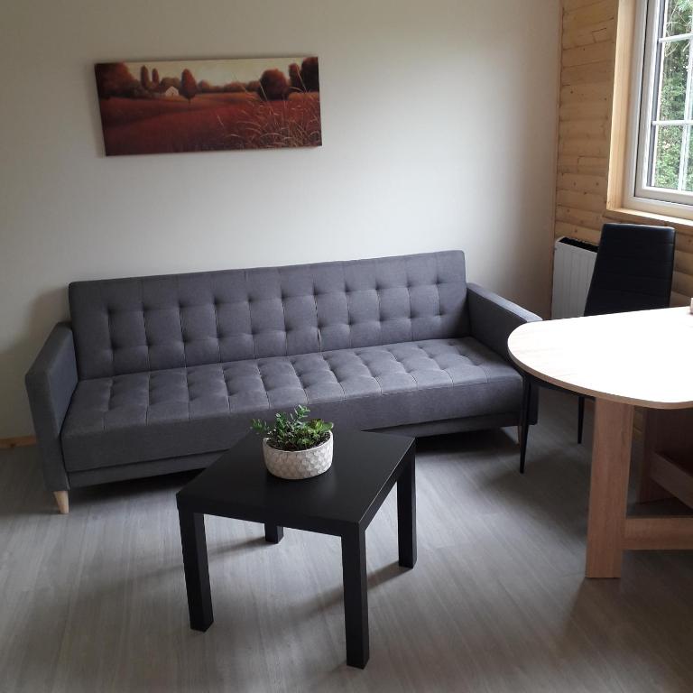 Posezení v ubytování Dutchdream b&b logcabin