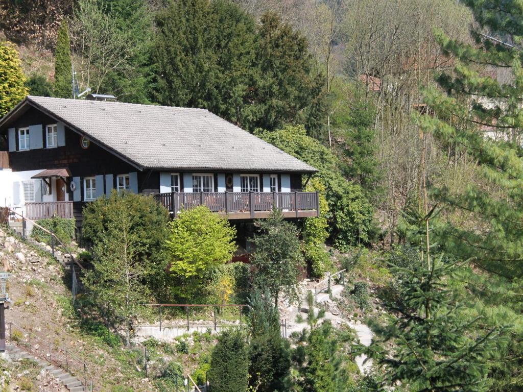 una casa al lado de una colina en Ferienhaus Lena, en Seebach