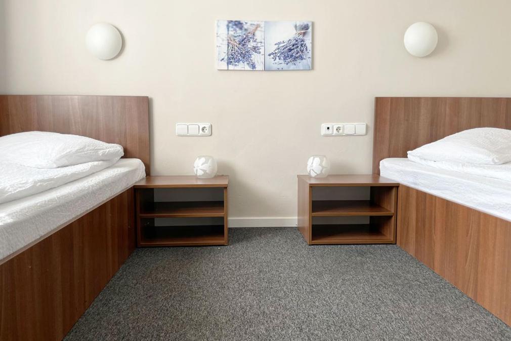 Postel nebo postele na pokoji v ubytování Motel Gilau