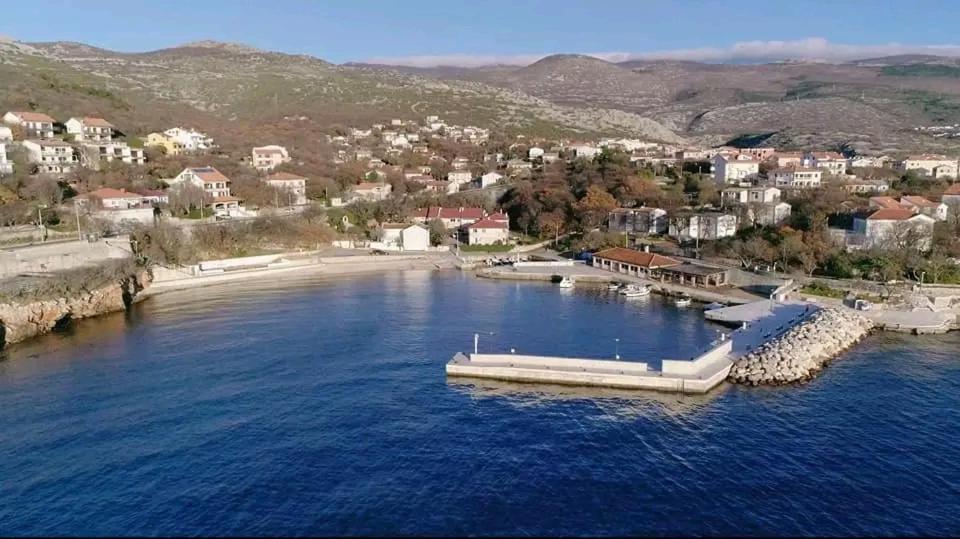 an aerial view of a large body of water at Apartment Antonija in Povile