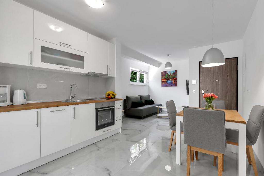 Kuchyňa alebo kuchynka v ubytovaní Central Makarska - Apartments Šantrić