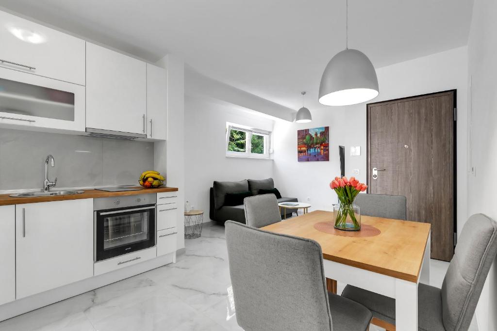 Kuchyňa alebo kuchynka v ubytovaní Central Makarska - Apartments Šantrić