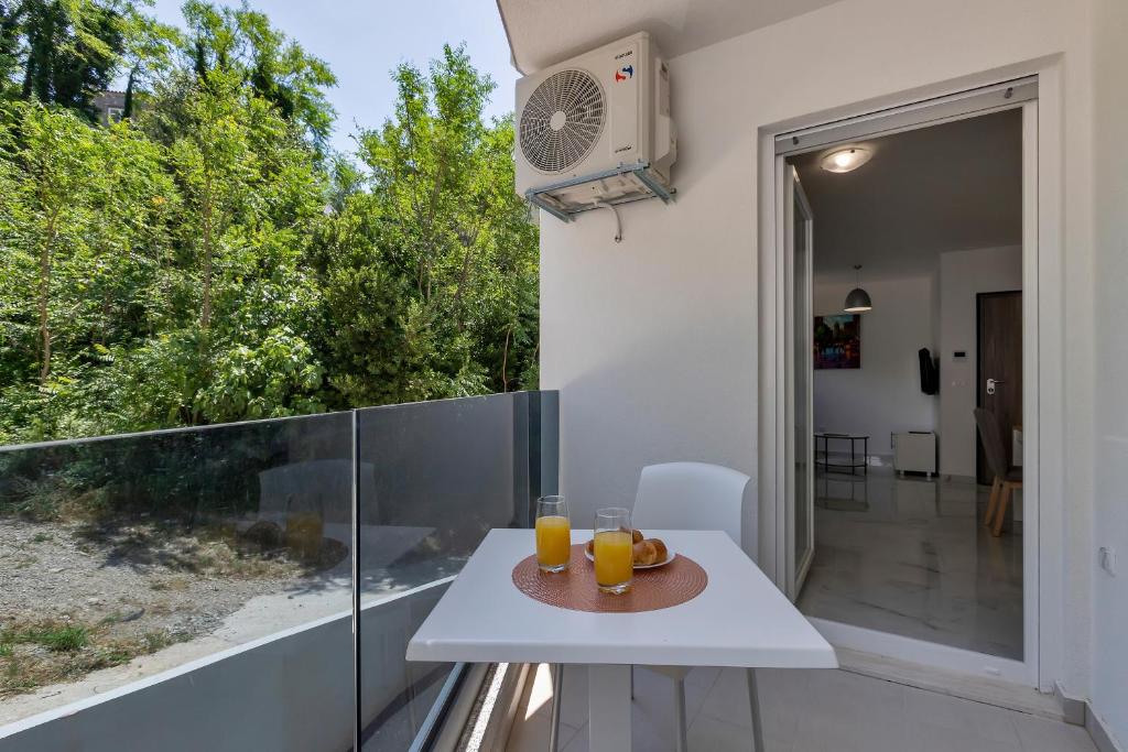 Balkón alebo terasa v ubytovaní Central Makarska - Apartments Šantrić