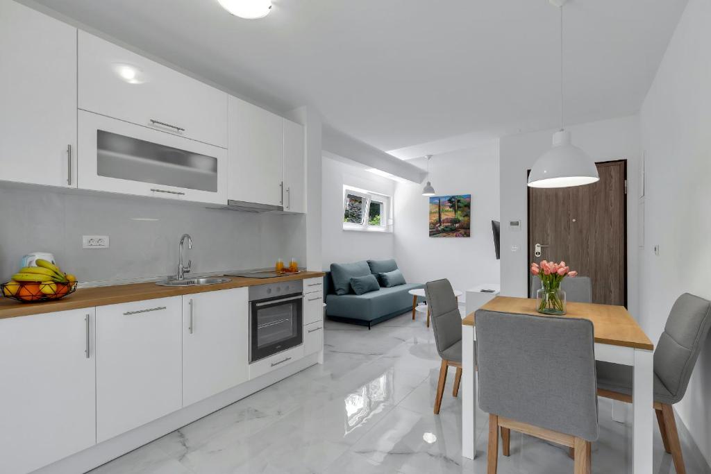 Kuchyňa alebo kuchynka v ubytovaní Central Makarska - Apartments Šantrić
