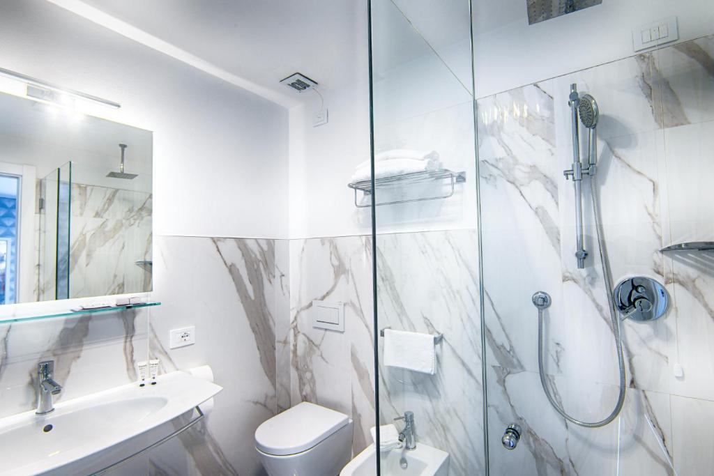 Koupelna v ubytování Hotel Gorini