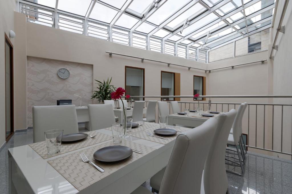Posezení v ubytování Atrium Apartments