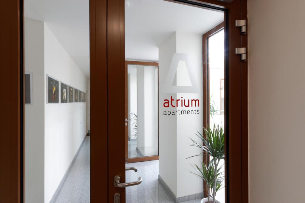 Koupelna v ubytování Atrium Apartments