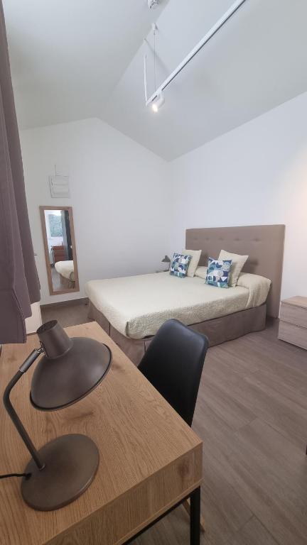 Postel nebo postele na pokoji v ubytování Hostel Nüt