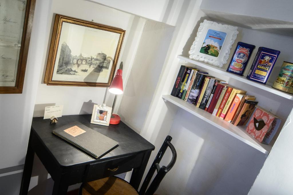 Knihovna v bed and breakfast