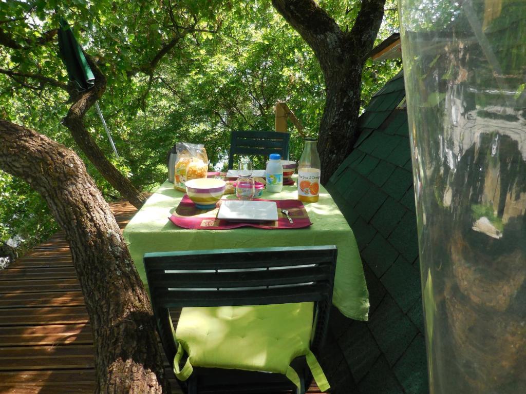 Zahrada ubytování B&B La Cabane Insolite