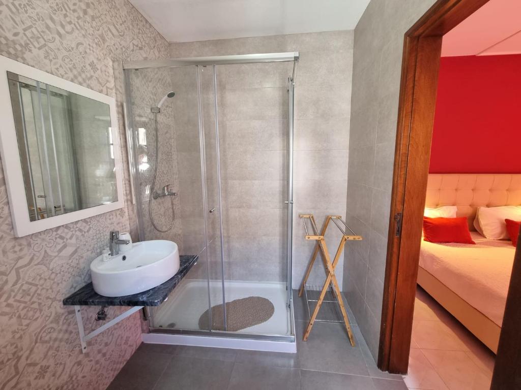 Ванная комната в Só Mar
