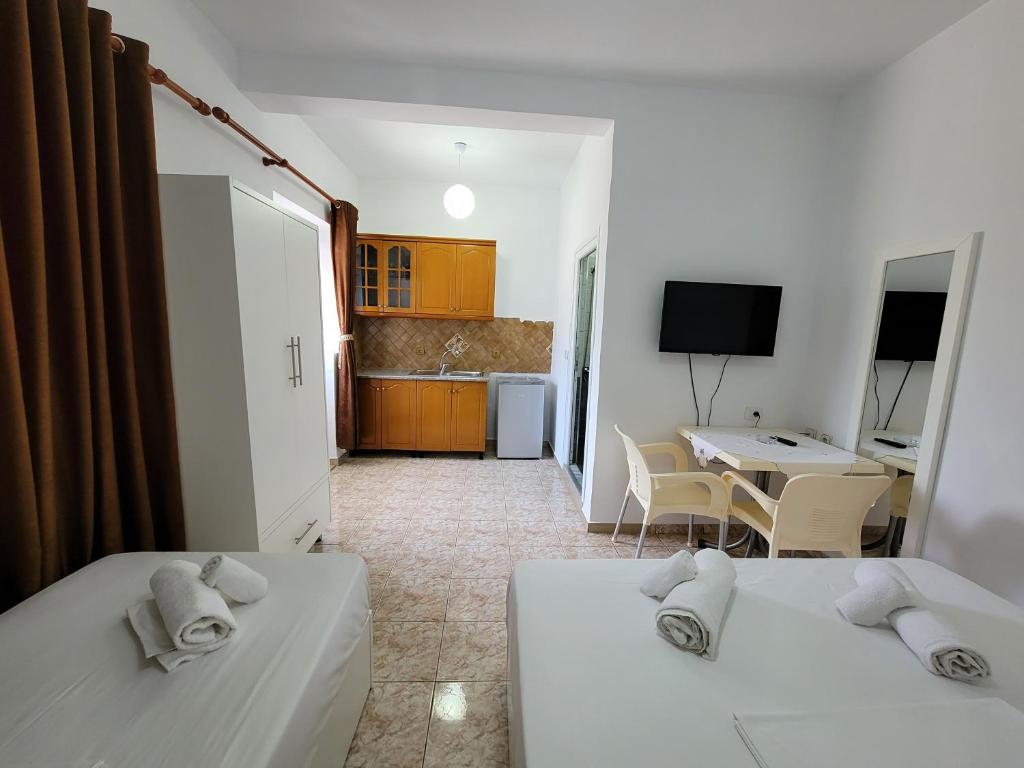 Letto o letti in una camera di Vila Geri