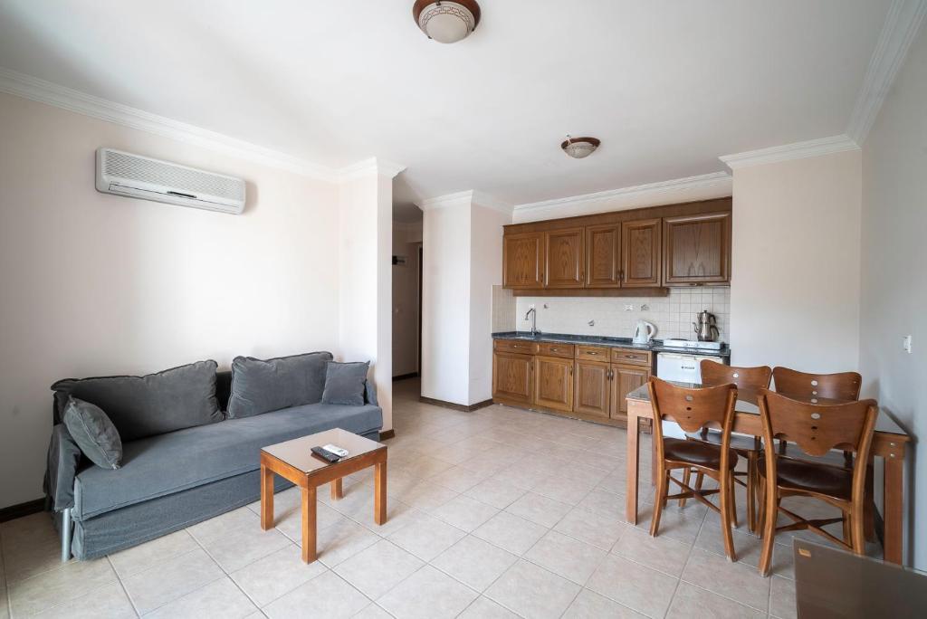 Kuchyň nebo kuchyňský kout v ubytování Fora Apart Hotel