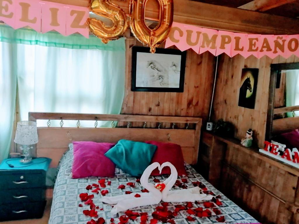 Postel nebo postele na pokoji v ubytování Finca Hotel Nutabes