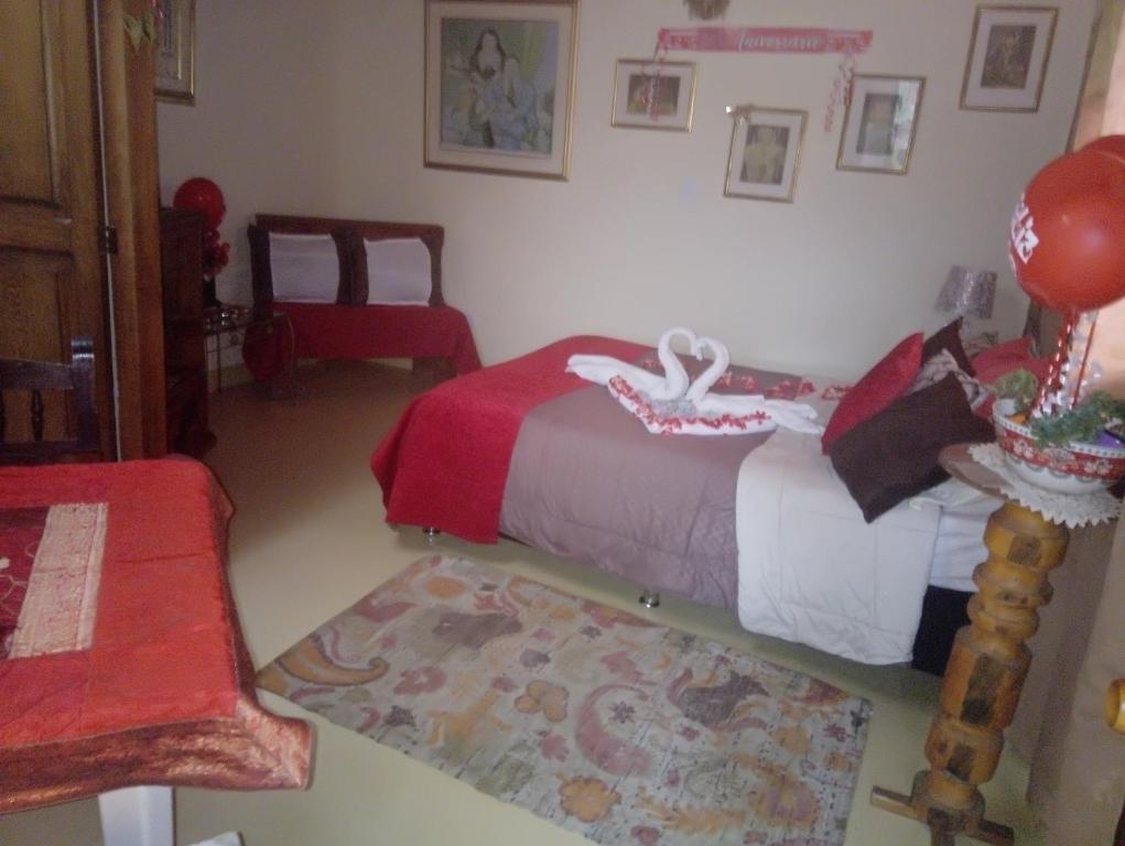 Postel nebo postele na pokoji v ubytování Finca Hotel Nutabes