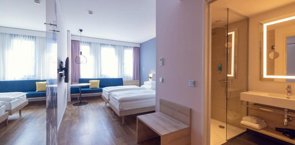 Koupelna v ubytování roomz Vienna Prater