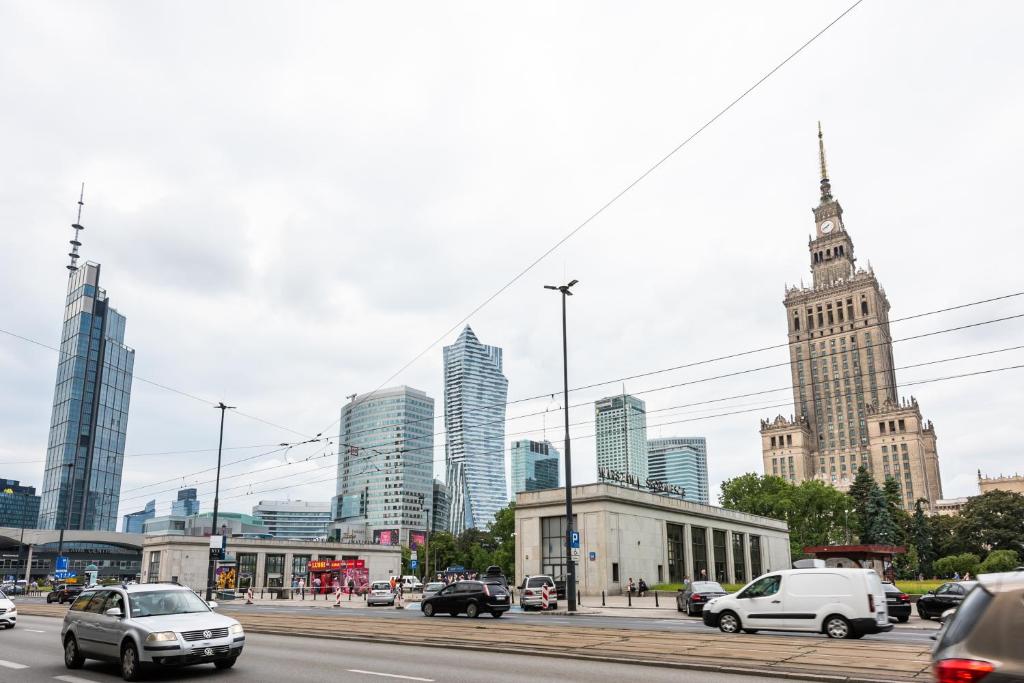 Výhľad na mesto Varšava alebo výhľad na mesto priamo z apartmánu